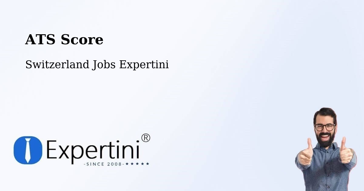 Resume ATS Score & Job Description Match Tool – Weisslingen - Switzerland Jobs Expertini